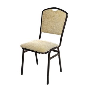 Elegante silla banquetera tapizada