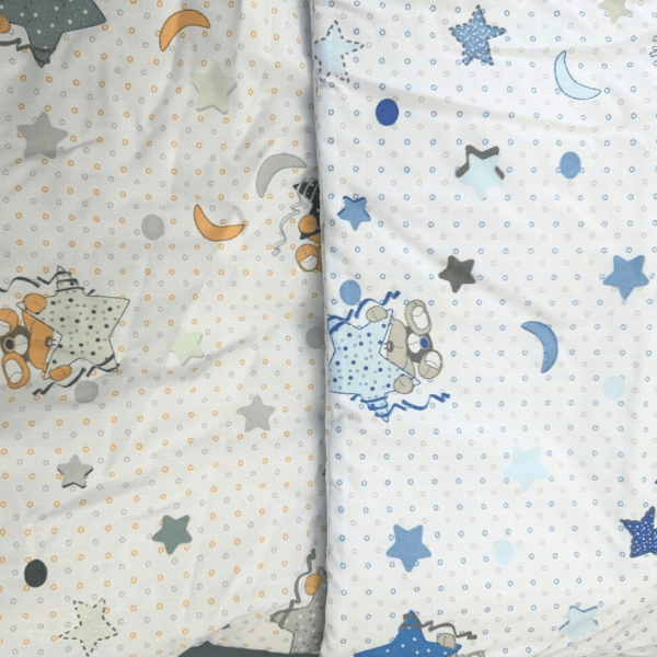 Cubrecama cuna reversible 130x100 diseño infantil osos