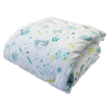 Cubrecama cuna reversible 130x100 diseño infantil amigos de la selva