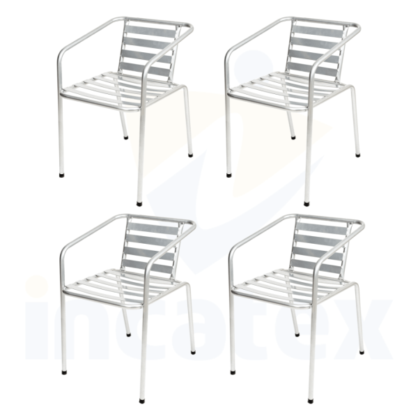 Set de 4 sillas de modernas de terraza, super resistentes