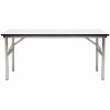 Mesa plegable perfil 30*30 y cubierta ,melamina blanca