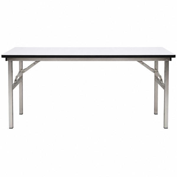 Mesa plegable perfil 30*30 y cubierta ,melamina blanca