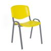 Silla iso polipropileno estructura metalizada