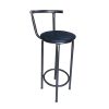 piso-taburete-con-respaldo-azul-con-negro.jpg Piso taburete con respaldo estructura Negra