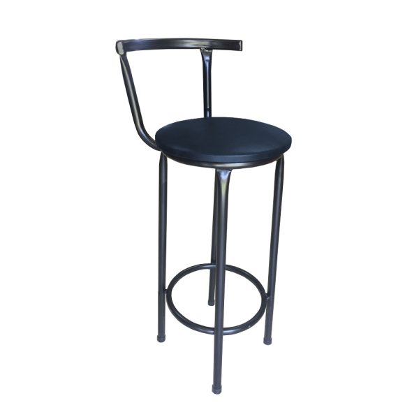 piso-taburete-con-respaldo-azul-con-negro.jpg Piso taburete con respaldo estructura Negra