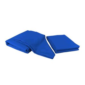 Juego de Sabanas azules 144 hilos, 50% poliester y 50% algodon