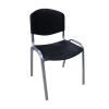 Silla de Visitas Iso apilable, estructura color metalizado y polipropileno colores. Producto chileno fabricado por Incatex.