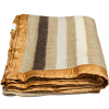 Manta beige rayada doblada Manta Beige térmica marca Incatex